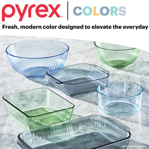Pyrex® Colors Sculpted Tinted 2.3-quart Mixing Bowl with Lid, Green