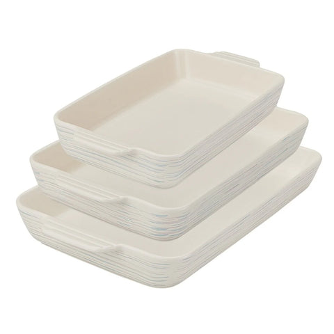Pyrex® 3-Piece Rectangular Ceramic Bakeware Set
