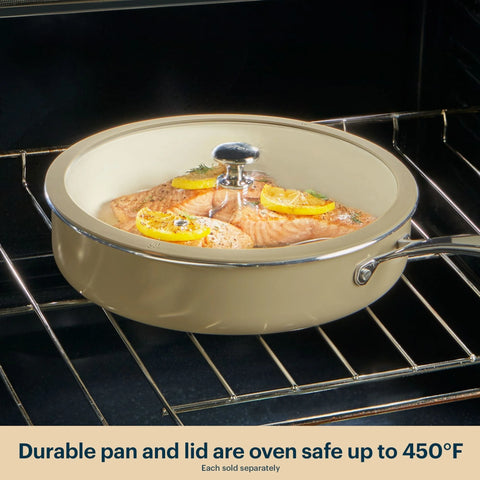 Pyrex® Ceramic Cookware 7.7-in/2qt Saucepan with Lid