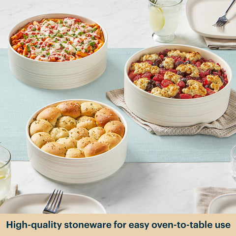 Pyrex® 3-Piece Round Ceramic Bakeware Set